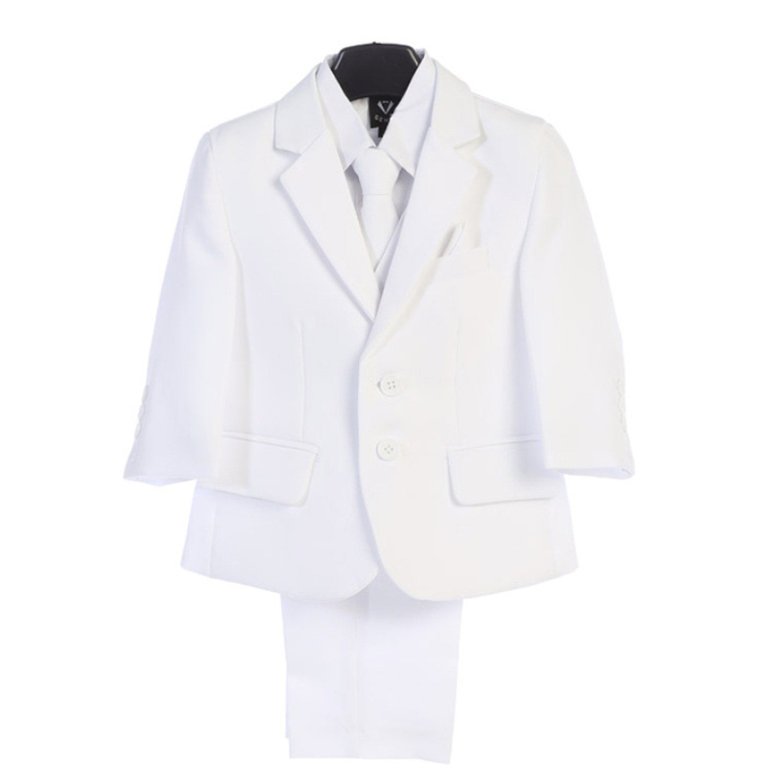 NEW Boys First Holy Communion Suit - White 5 Piece w/Garment Bag - Size 10H - Image 2
