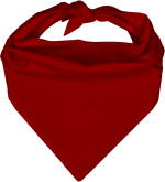 Pet Triangle Solid Bandana, 27X 38X 27, 600Pcs, Red,