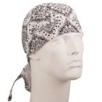 Paisley White Head Wrap - 1 piece