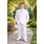 NEW Boys First Holy Communion Suit - White 5 Piece w/Garment Bag - Size 16H